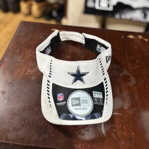 NWT Dallas Cowboys New Era NFL Football White and Blue Visor Hat